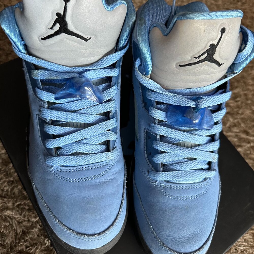 USED Jordan 5 Retro UNC University Blue